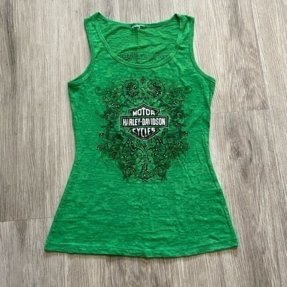 HARLEY DAVIDSON MOTORCYCLE womens tank top Size small Great